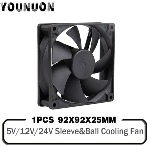 1 Piece 92MM 9225 92X92X25MM Cooling Fan 5V/12V/24V DC Brushless 90mm Cooling Cooler Fan for PC Laptop Computer Case