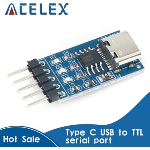 Type C USB to TTL serial port ch340n module upgrade MCU download brush line