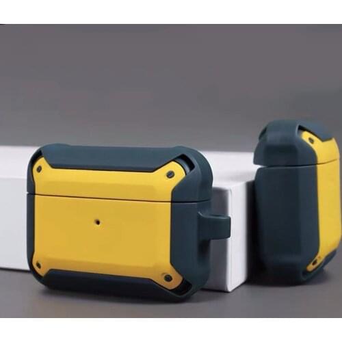 Soft Cover For Apple Airpods pro Case TPU PC Anti-fall Cover For AirPods 2 3 Accessories Wireless Earphone Case With Keychain