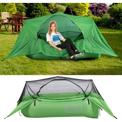 Inflatable Hammock Tent Portable Comfortable Air Bed Lazy Sofa Camping Tent For Indoor, Outdoor Backpacking Travel Beach Hiking