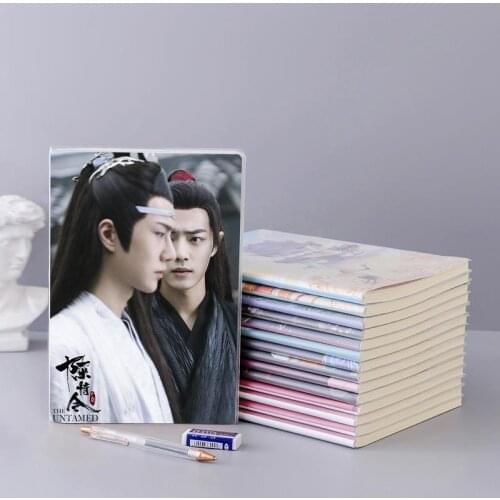 The Untamed Chen Qingling Wei Wuxian Lan Wangji Actor Xiao Zhan Wang Yibo Waterproof Notebook Fans Collection Book For Gift