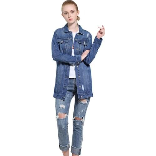 New Fashion Women Autumn Denim Coat 2021 Elegant Large Size Loose Spring Women Jacket Temperament Slim Fairy Cowboy Top OK839