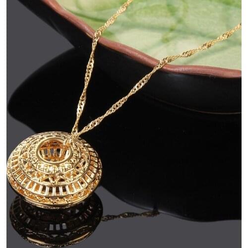 2017 New arrival Bead pendant necklace for women Christmas mothers gift gold color Arab/Africa Pendant Necklace,Great Gift