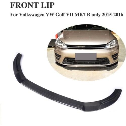 Carbon Fiber Front Lip for VW Golf VII MK7 R Bumper 2015-2016 Front Lip Spoiler