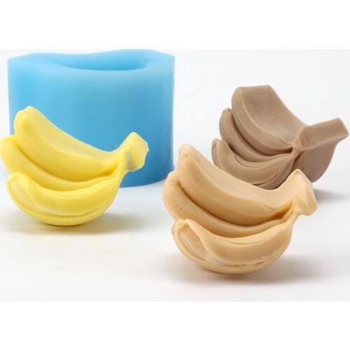 DIY Silicone Mold Banana Shape Handmade Soap Mould Craft Resin Decorating Tool