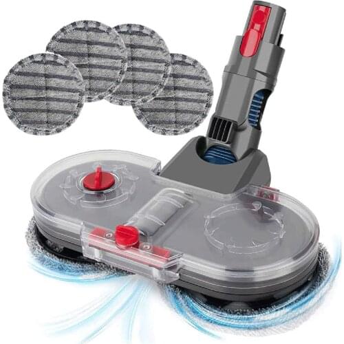 Electric Mopping Vacuum Brush and Cleaner Cleaning Cloth for Dyson V7 V8 V10 V11 Replaceable Parts with Water Tank Set