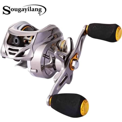 Sougayilang 6.3:1 High Speed Baitcasting Reel 11+1BB Fishing Reel Max Drag Power 14lb Carp Fishing Saltwater Fishing Tackle