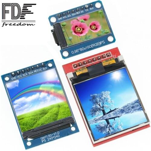 10PCS TFT Display 0.96 / 1.3 1.44 inch IPS 7P SPI HD 65K NEW Full Color LCD Module ST7735 Drive IC 80*160 (Not OLED) For Arduino