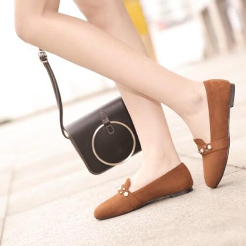 Large round toe flat shoes 41-43 one foot large Lefu shoes extra large womens shoes 44 45 47 48