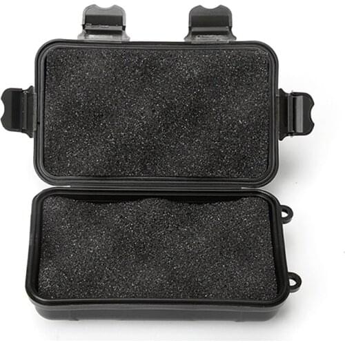 Outdoor Black Protective Box Small Folding Plastic Sponge Case Holder Travel Home Sealed Container For Storage Tools