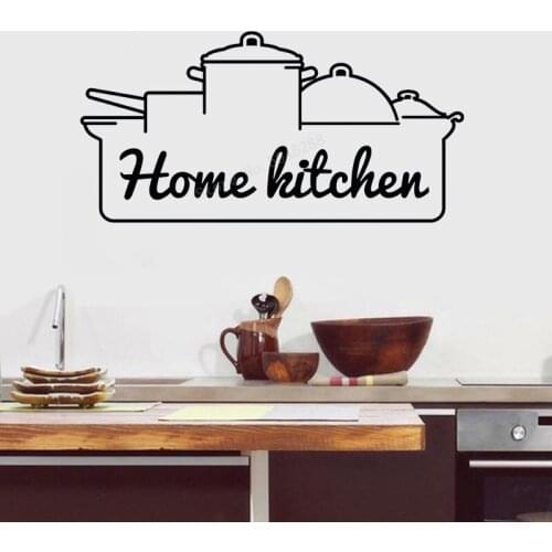 Kitchen Wall Decals Cooking Food Lover Vinyl Wall Stickers Kitchenware Wall Art Food Dining Room House Decor Accessories LL1309