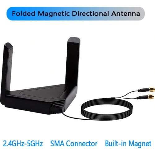 Wireless External Wifi Antenna 120CM Managetic Antennas For Intel AX200 AX210 9260 9560 Card Wifi Adapter For PC Desktop