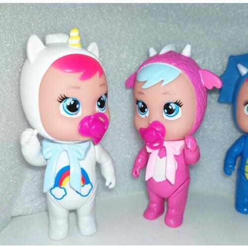 1pcs 12cm Drinking Water Doll Cry Doll Toy PVC Crying Baby Girl Play House Children Girls Birthday Gift Vinyl Mini Doll Toys