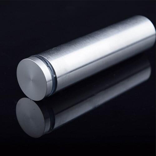 10Pcs/lot 25*100mm Solid Stainless Steel Glass Balcony Fastener Advertisement Screws DHL Free Shipping