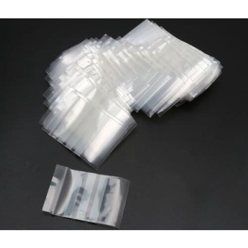 100Pcs Small Plastic Writeable Reclosable Zipper Bags Self-Sealing Writable White Blocks Zip Lock Jewelry Storage Bags