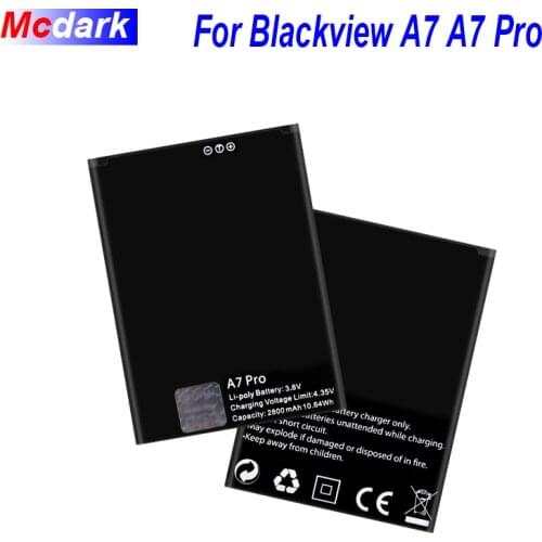 2800mAh For Blackview A7 A7 Pro Battery Batterie Bateria High Quality Replacement Mobile phone Battery For Blackview A7 A7 Pro