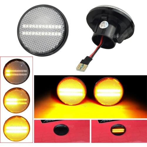 2x For Mazda MX-5 Mk1 Mk2 Mk3 1989-2015 Flowing Water Dynamic LED Side Marker Light Side Repeater Blinker Lamp