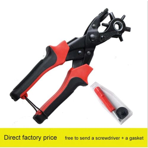 3 Versions Multi-Function Belt Punching Pliers (Elliptical hole / flat hole / round hole) Punching Machine Hand Operated Tools