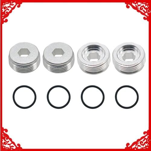 4 pcs/set Front Hub Nut with O-Rings for 1/7 Arrma 6s Notorious Kraton Outcast Typhon Talion Infraction Limitless Felony