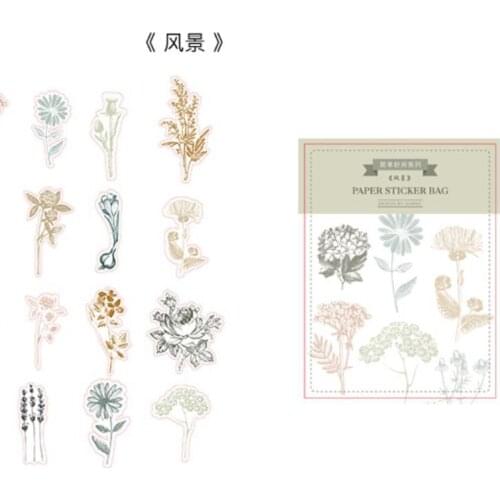 40pcs/Pack Pretty Stationery Book Paper Stickers Label Tag DIY Scrapbooking Diary Handmade Decoration Craft Household Supplies