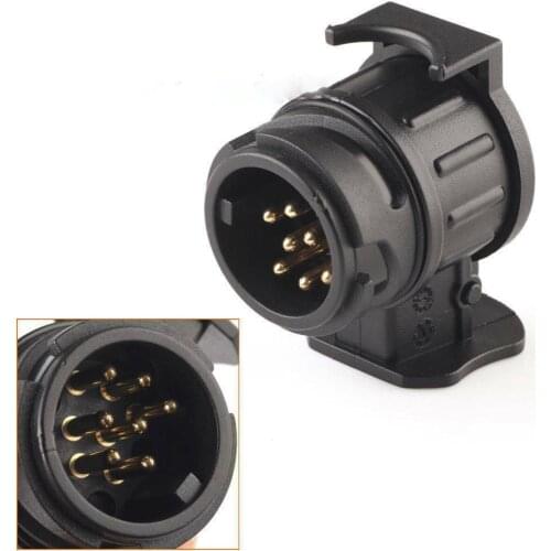 Brand New 13 To 7 Pin Plug Adapter Trailer Connector 12V Towbar Towing Waterproof Plugs Socket Adapter Protect Connections A30