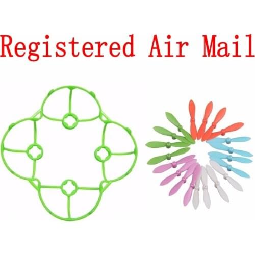 Cheerson CX-10 CX 10 CX10 5set propeller main blades 1pcs Green protection cover guard Mini RC Quadcopter helicopter Spare Parts