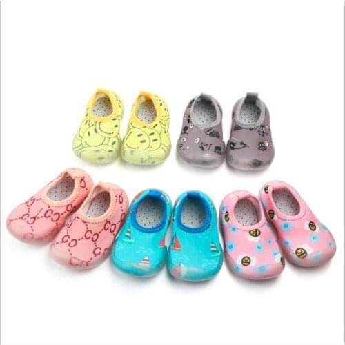 Fashion Baby Shoes Toddler Soft First Walker Kids Soft Rubber Sole Socks Shoes Antislip Baby Boys Girls Floor Socks