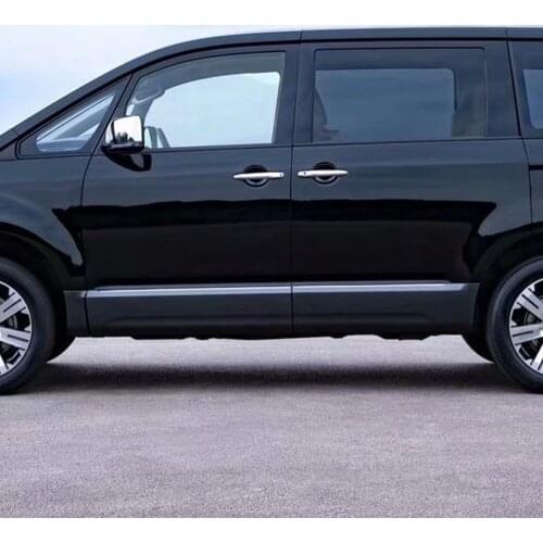 For Mitsubishi Delica 2020 2021 ABS Chrome Door Handle Catch Cover Molding Trim Protection Cap Exterior Accessories Car Styling