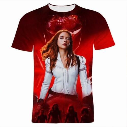 Oversized Mens T-shirts Summer Marvel Scarlet Witch 3D Print Children T Shirt Fashion Streetwear Cool Women Clothes