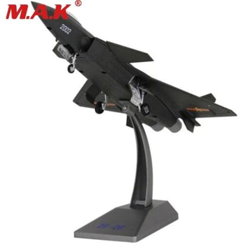 Toys gift children kids 1:72 scale airplane model alloy diecast airfore caircraft model J-20 black eagle stealth fighter model