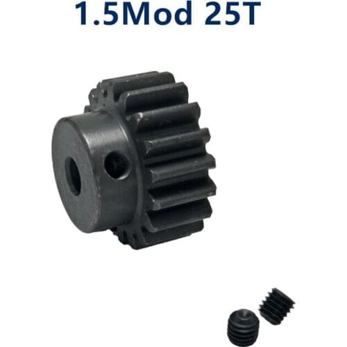 Quench Spur Gear pinion 1.5M 25T 25Teeth Mod 1.5 Width 12mm Bore 6-15mm Right Teeth major gear cnc gear rack transmission RC