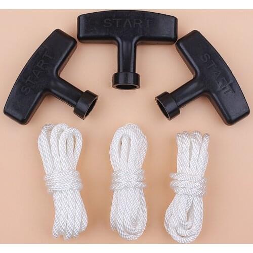 Pull Starter Handle Rope Kit For Honda GX270 GX340 GX390 GX420 GX610 GX620 188F 190F 4-Stroke Engine Motor Generator Water Pump