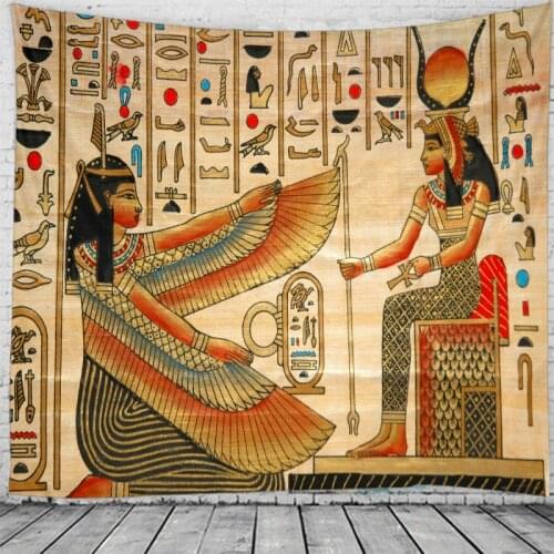 Ancient Egypt Tapestry Blanket Throw Wall-Hanging Psychedelic-Pattern Home-Deco