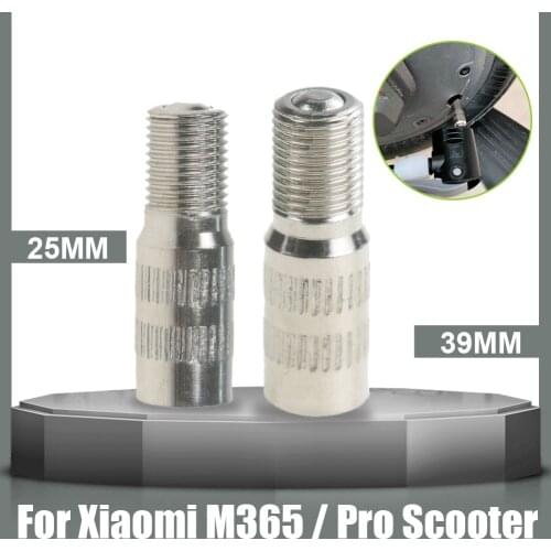 New 25mm 39mm Tire Valve Extension Screw On Valve Stem Extender Adapter Replacement for Xiaomi M365 / Pro Scooter Tools