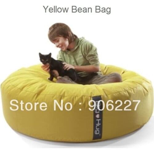 The original!! ISLAND shape yellow round huddle cushion bean bag , children play gym mat beanbag bed - free shipping