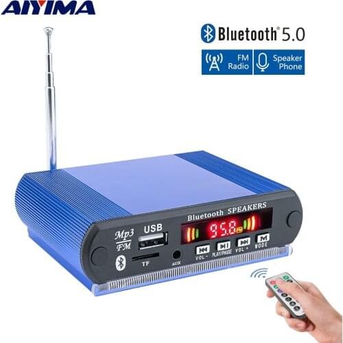 AIYIMA MP3 Bluetooth Decoder Board MP3 Music Player WMA WAV FLAC APE Decoding USB TF FM Record AUX 12V Car Audio Accessories