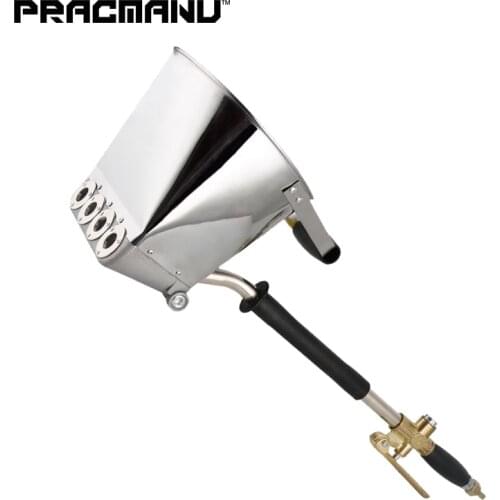 PRACMANU 4-5L mortar cement spray gun with hopper barrel wall sprayer plaster plaster sprayer cement spray gun concrete gray