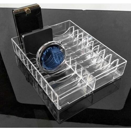 Transparen Acrylic 10/20/40slots Jewelry Display Boxes Bracelet Holder Ornament Rack Showcase Stand Jewelry Organizer Storage