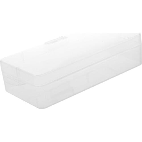 Clear Plastic Jewelry Rectangle Case Box Holder Container 18cm x 8.5cm x 4.5cm