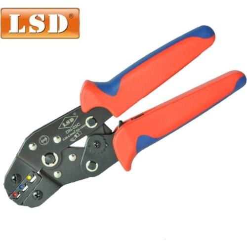 DN-02C hand crimping tool for yellow,red,blue insulated terminals 0.25-2.5mm2 connector crimper plier