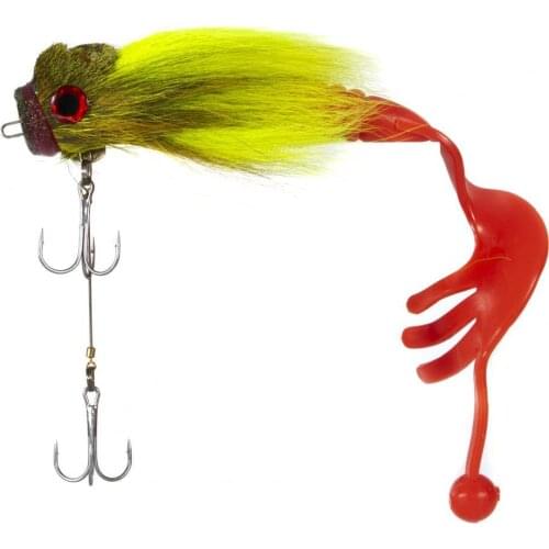 Fishing Lure Artificial Bait Simulation Attractive Feather Steel Wire Water Mouse Fake Bait Fishing Lover Model Fishing Lure