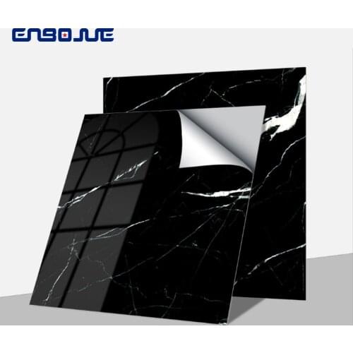 PVC Floor Sticker Self-adhesive Waterproof Plastic Floor Wallpaper Wear-resistant Marble Kitchen Oil-proof Wall Stickers 30x30cm