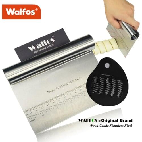WALFOS Stainless Steel Dough Cutting Pizza Cake Spatula Fondant Cake Decoration Tool Kitchen Accessories Pastry Spatula