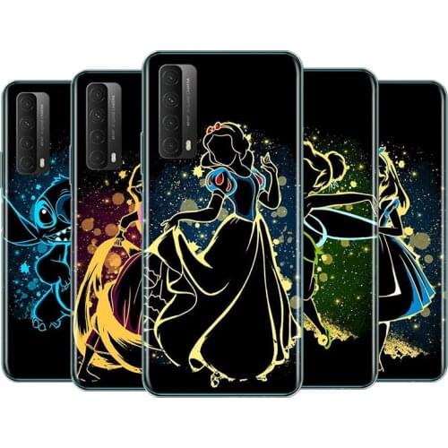 Elsa Ariel Princess For Huawei Mate 40 30 20 20X 10 RS P Smart 2021 2020 Z S Pro Plus Lite 2019 Silicone Phone Case