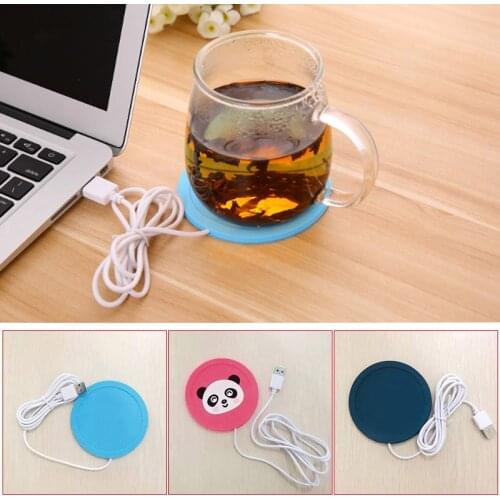Cute Cartoon Warmer Cup Pad Hot Drinks Beverage Cup Mat Silicone Heater For Milk Tea Coffee Mug Ceramic Cup Glass Cup Coaster