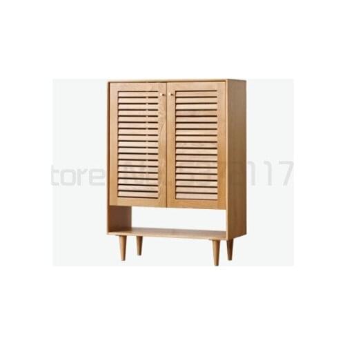 Solid wood shoe changing stool multi-layer shoe rack storage cabinet simple shoe cabinet porch shoe changing stool sitting stool