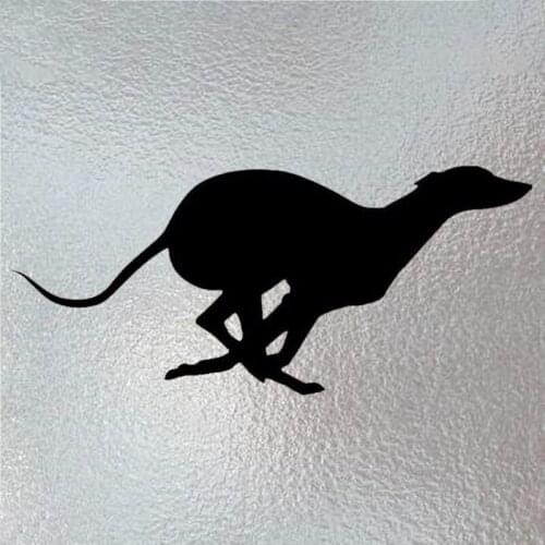 Vinyl Animal Running Greyhound Styling Funny Car Stickers and Decals KK 20cm X 9cm