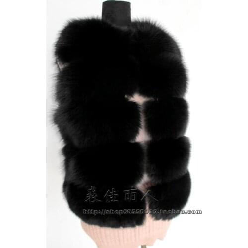 Female fox fur vest fur vest fox fur coat entire skin