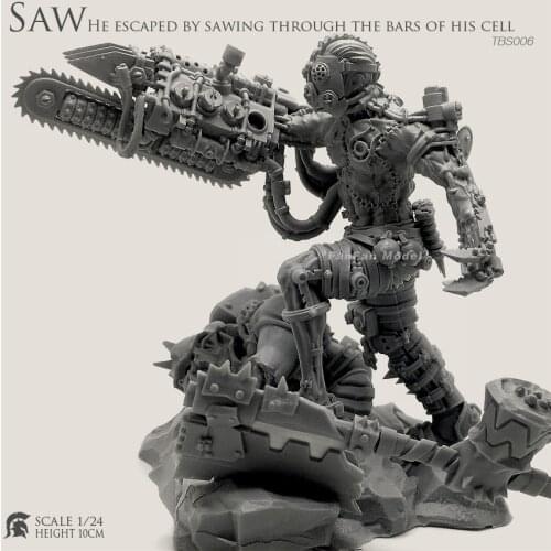 1/24 Resin Figure Kits Saw Chainsaw Devil Resin Soldier (100mm)Tbs006