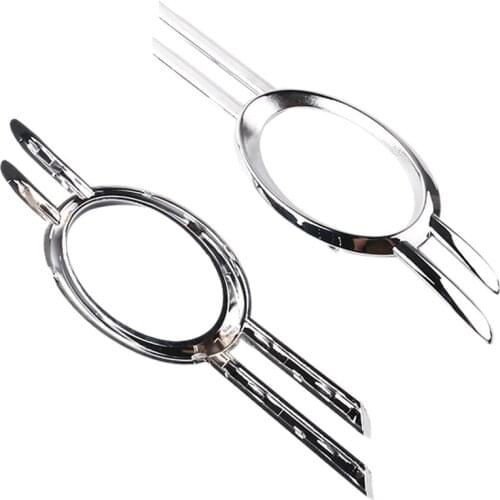 1Pair Front Bumper Fog Lamp Fog Light Chrome Grill Trim for Mercedes Benz 2007-2009 W211 E320 E350 E550